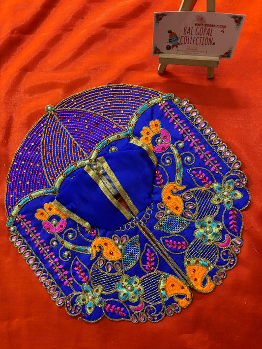 Summer peacock poshak for laddu gopal