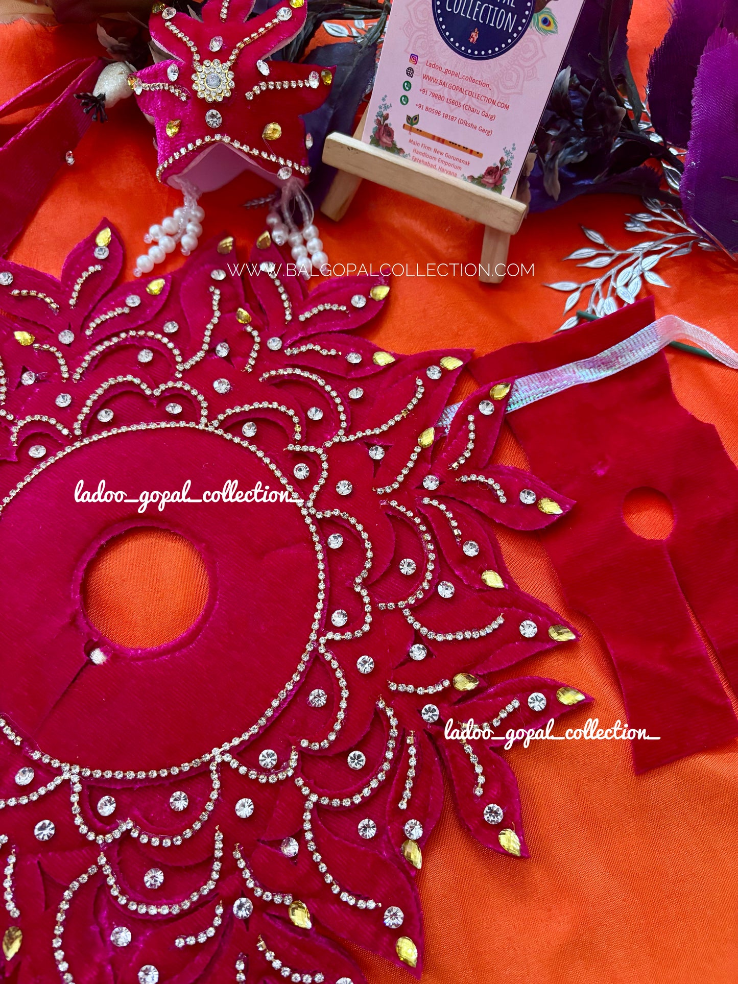 Velvet poshak for laddu gopal