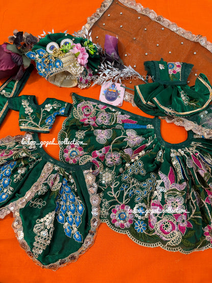 Premium Radha krishna poshak (RK set)