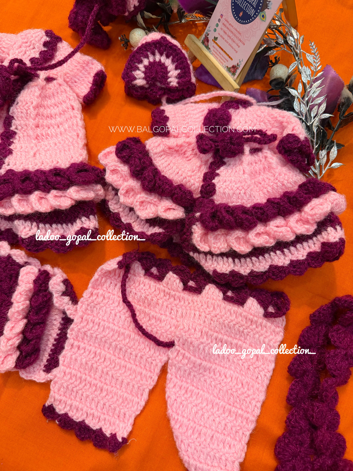 Premium woollen radha krishna poshak