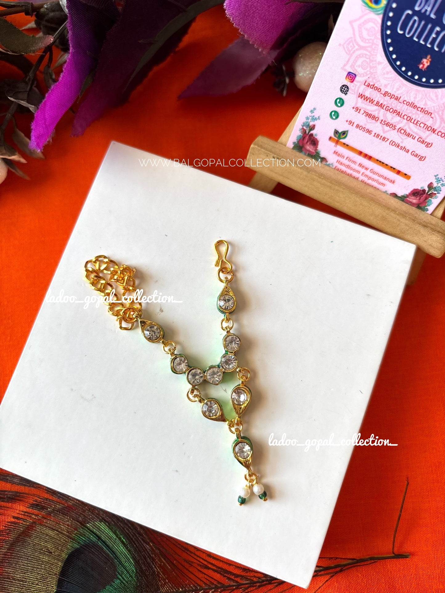 Premium jadau stones mala for size 1-2-3