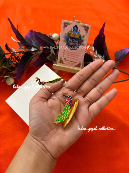 Heavy peacock for laddu gopal