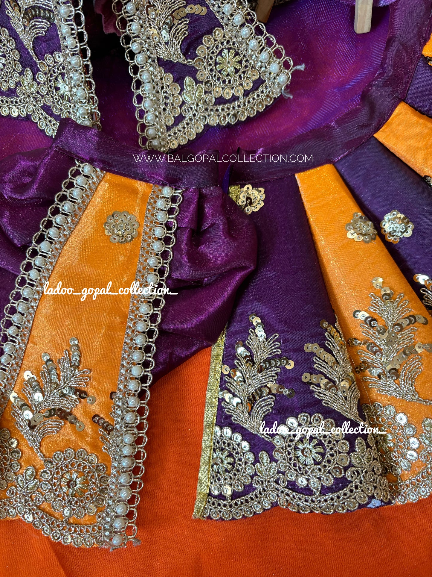 Premium Radha Krishna cone poshak (RK set)