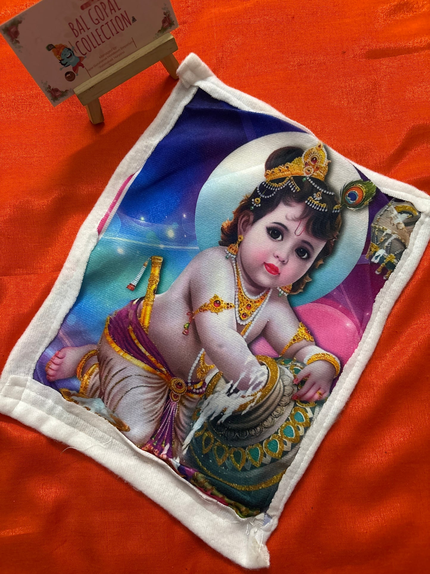 Krishna print winter blanket