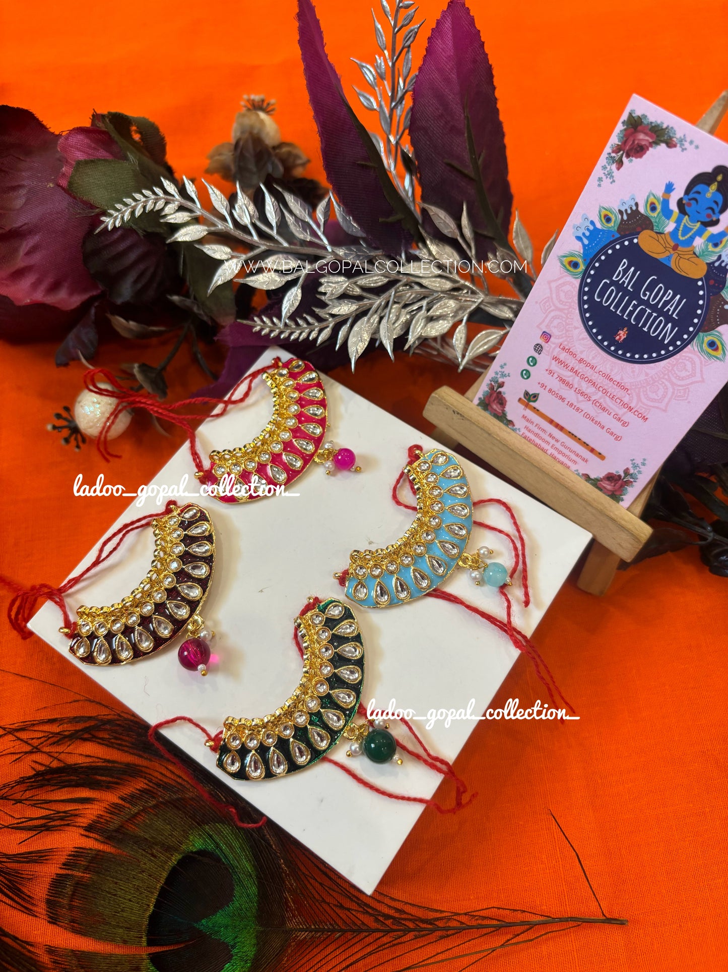 Heavy meenakari mala for Laddu Gopal