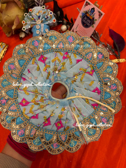 Summer poshak with pagdi for laddu gopal