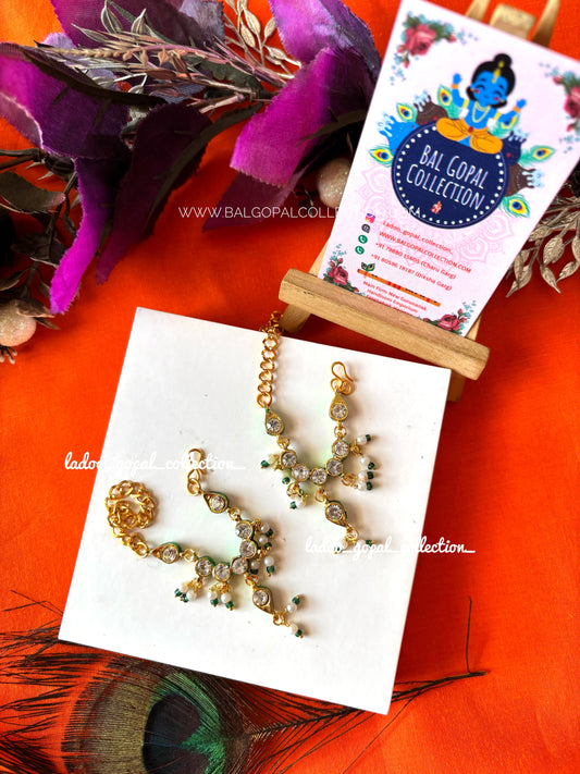 Premium jadau stones mala for size 1-2-3