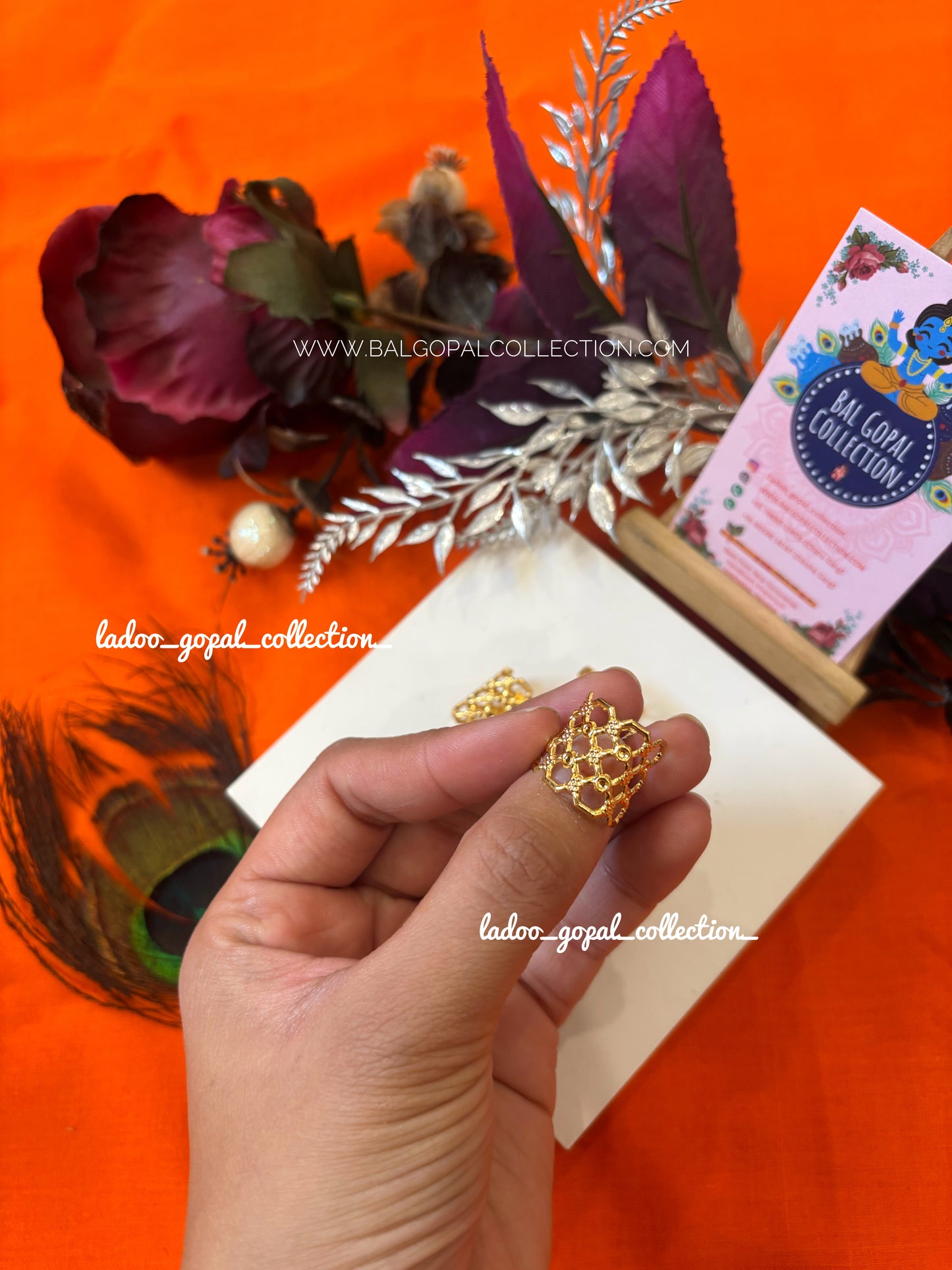 Golden bangles for laddu gopal size 4-6