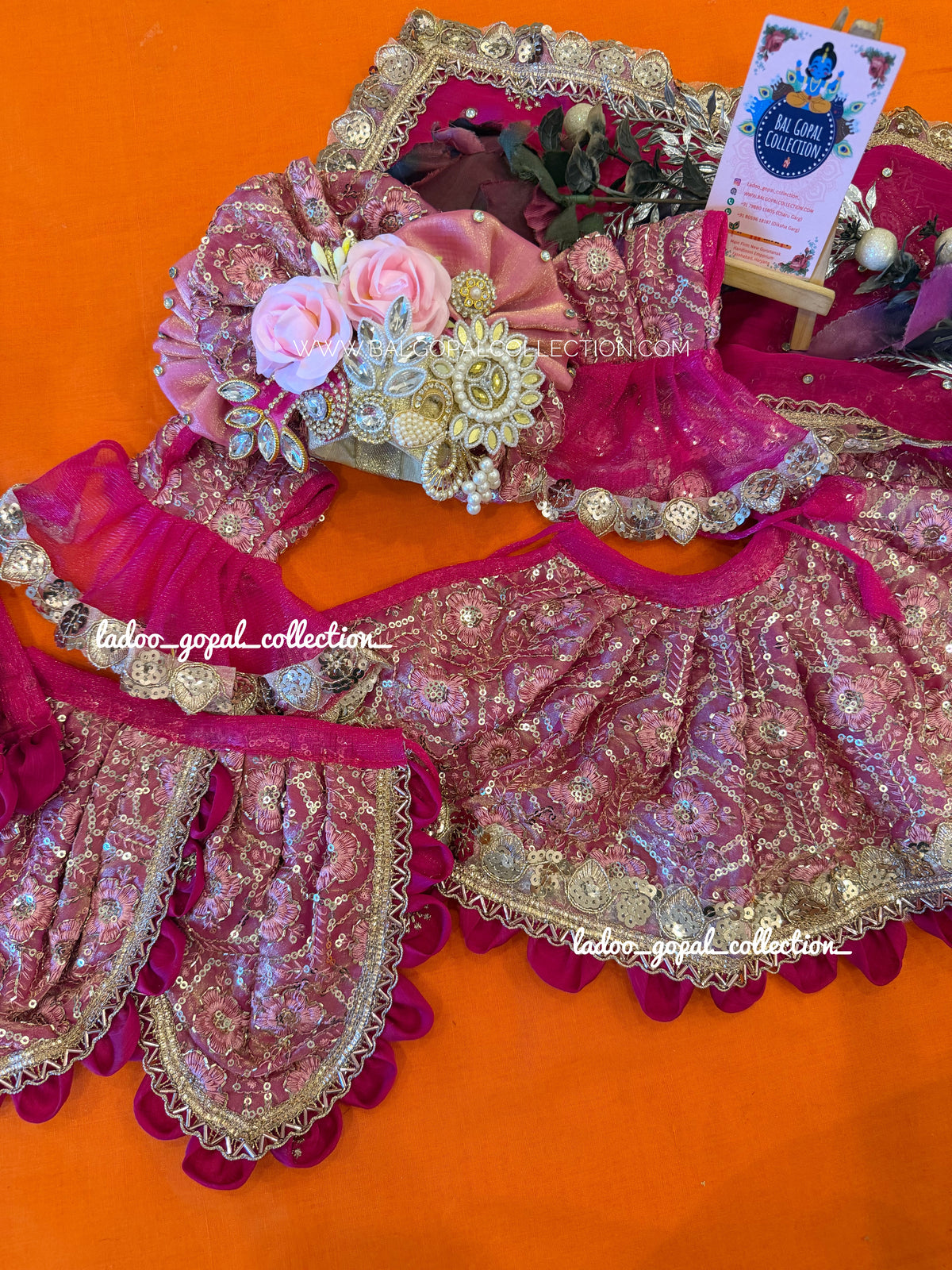 Premium Radha krishna poshak (RK set)