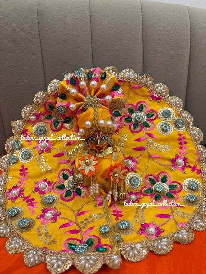 Yellow Heavy poshak for laddu gopal