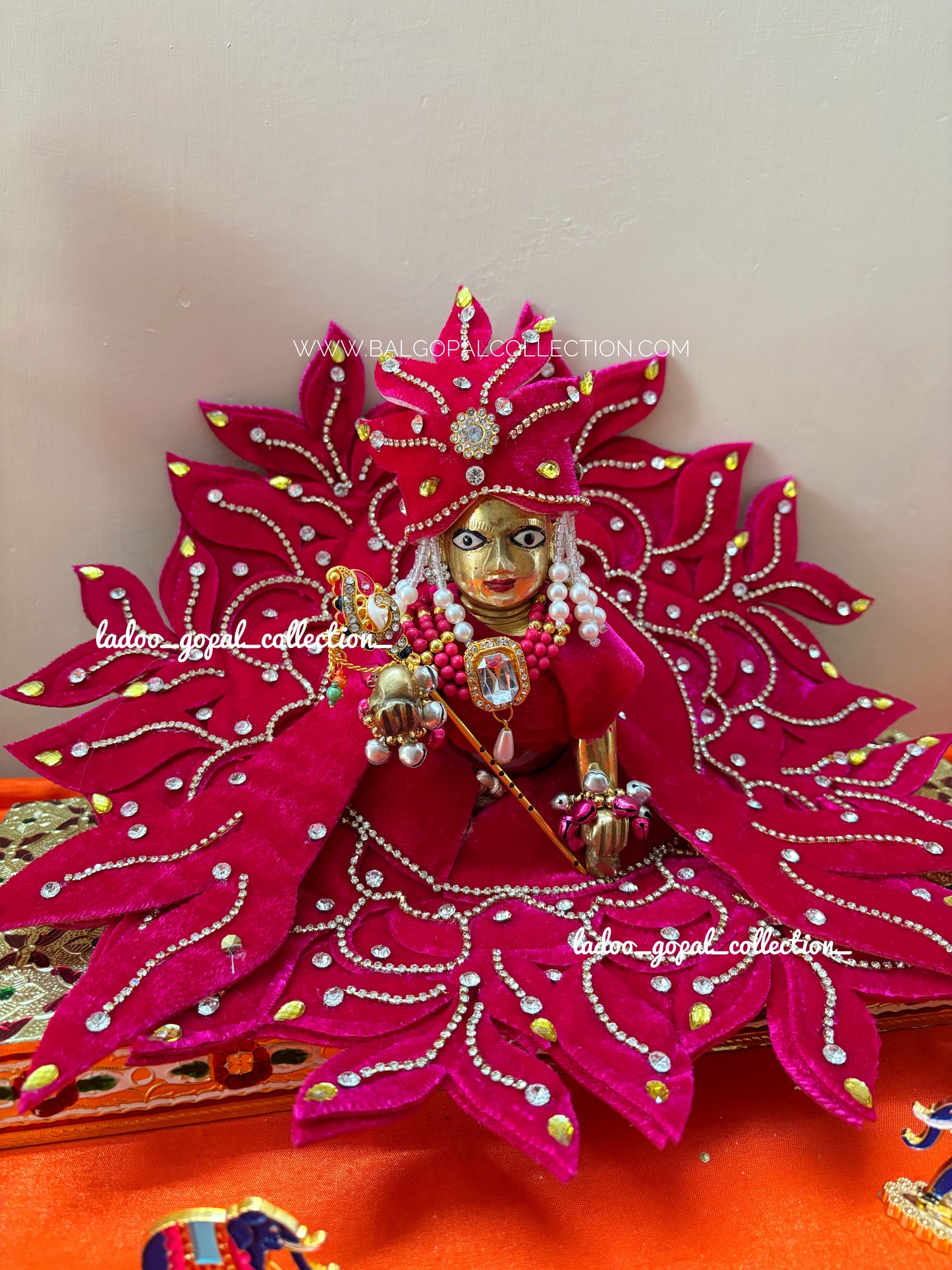 Velvet poshak for laddu gopal
