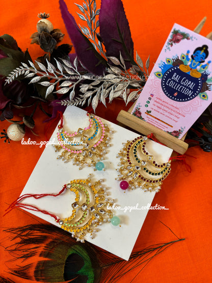 Heavy meenakari mala for laddu gopal