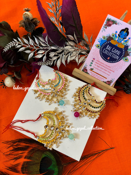 Heavy meenakari mala for laddu gopal