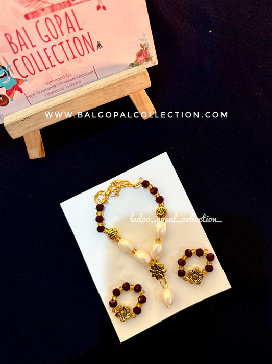 Mala with bangles set for laddu gopal size 2-3-4