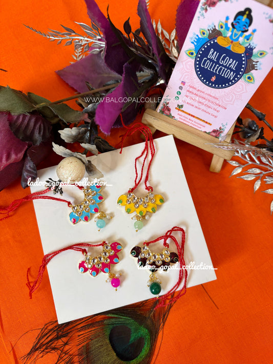 Small Meenakari kanthi mala