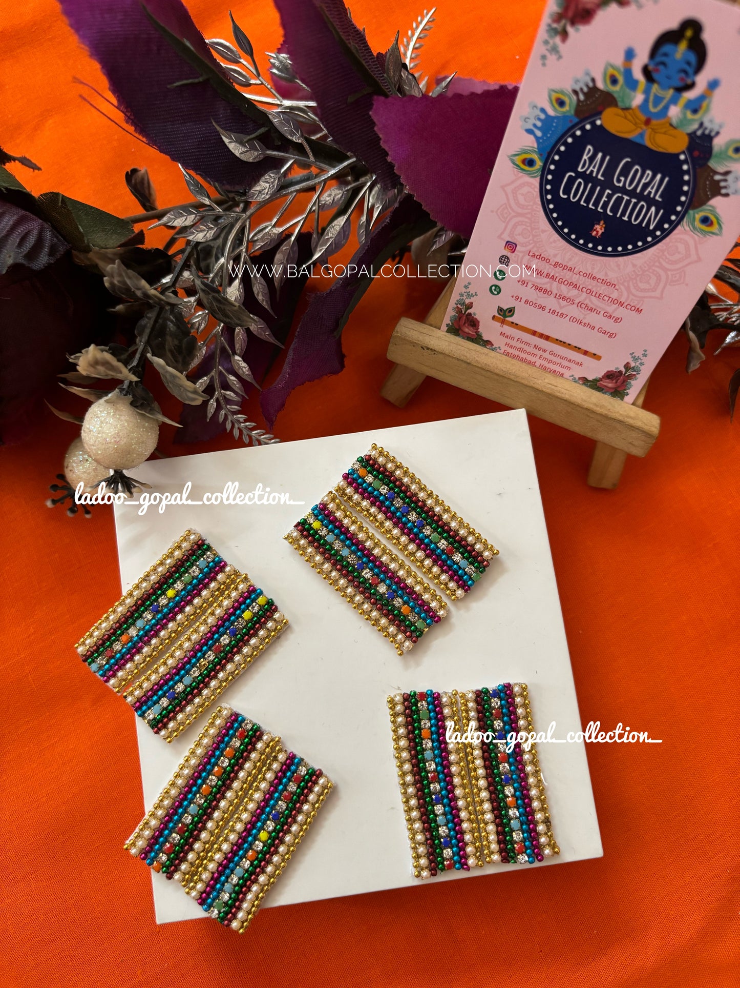 Heavy multi bangles for laddu gopal/ Radha rani size 4