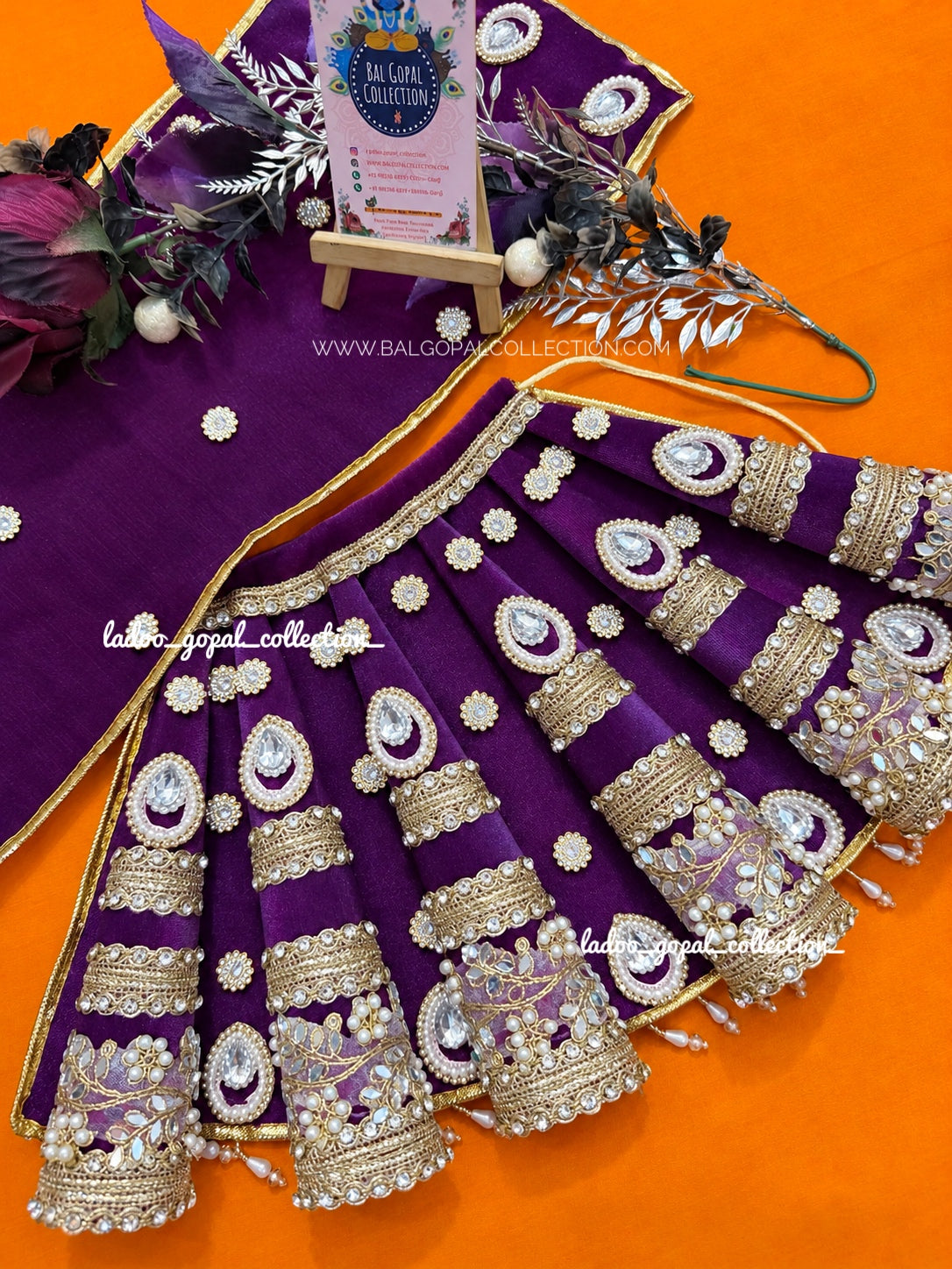 Premium purple lehnga for mata rani