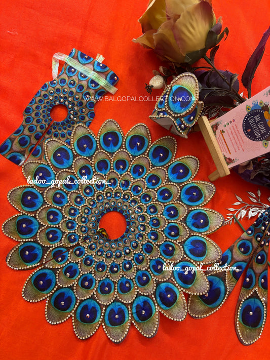 Peacock design dress for laddu gopal