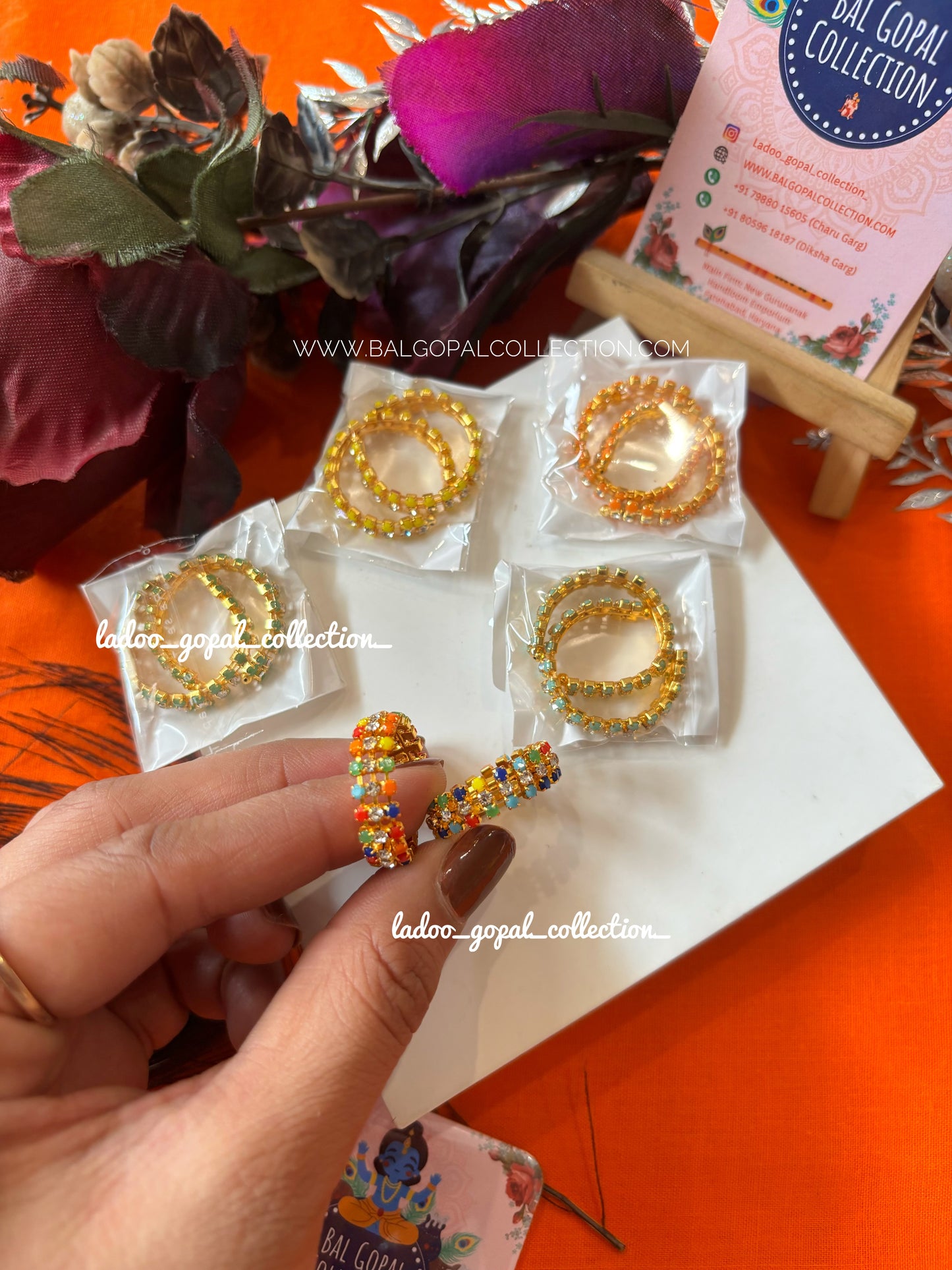 Stone bangles size 6-7