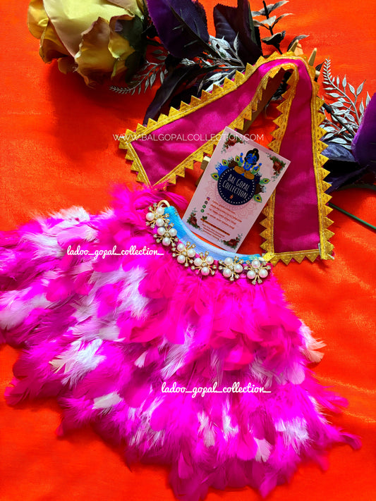 Feather lehnga for mata rani