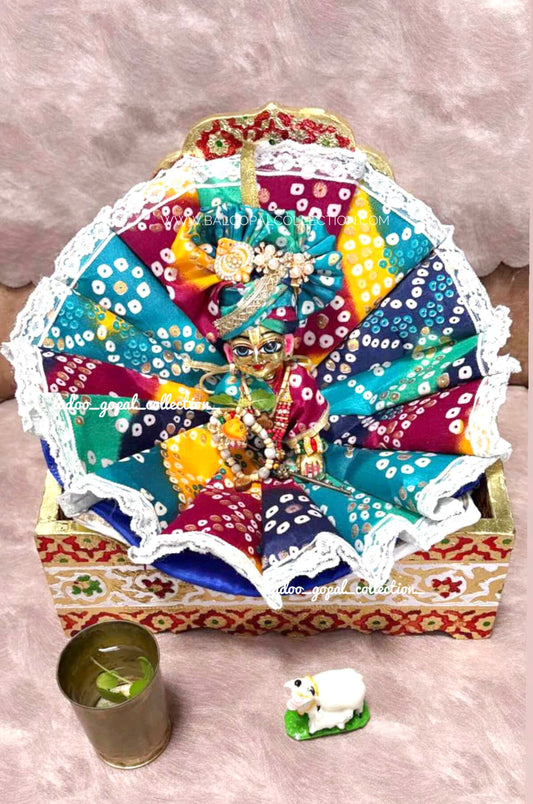 Bandhani cone cotton poshak