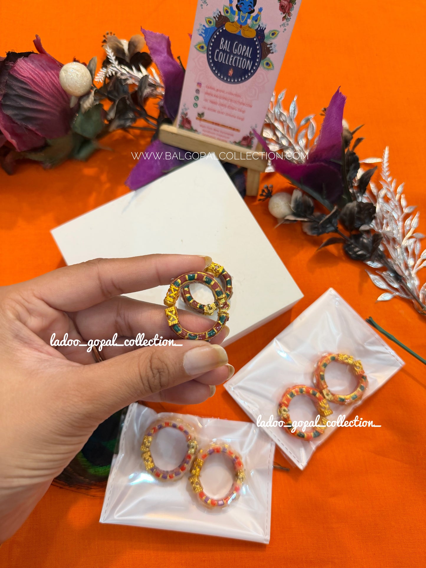 Heavy bangles for radha krishna