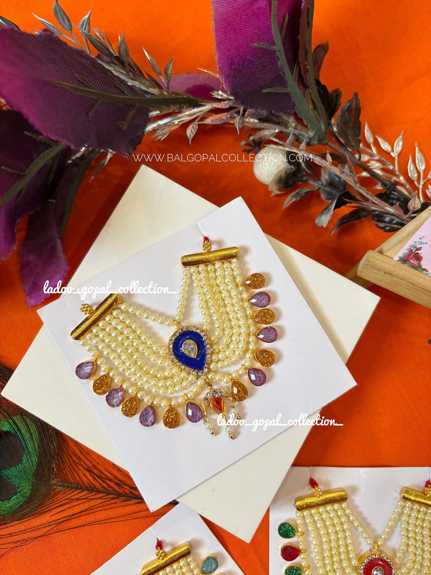 Heavy moti mala for laddu gopal for size 5-6-7