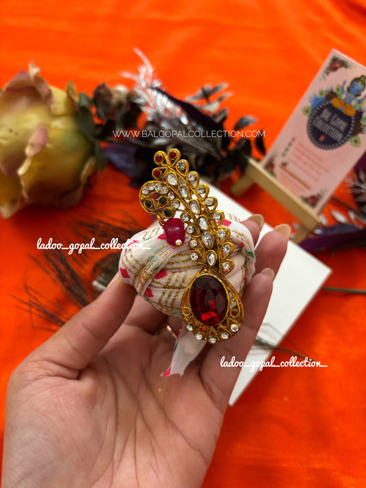 Heavy kundan kilangi for pagdi