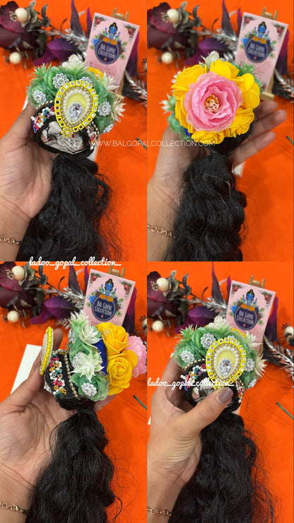 Curly heavy kesh for radha rani size 7-8
