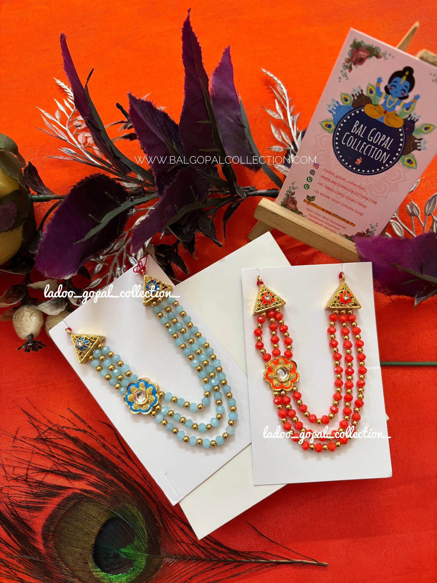 Flower mala in layer size 5-6-7