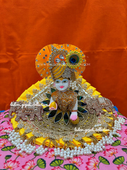 Premium yellow poshak with pagdi