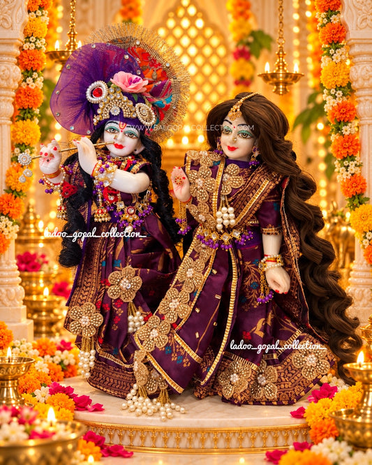 Shyam Shyama Rajsi Poshak (RK Set)