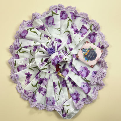 Pure cotton white poshak for laddu gopal