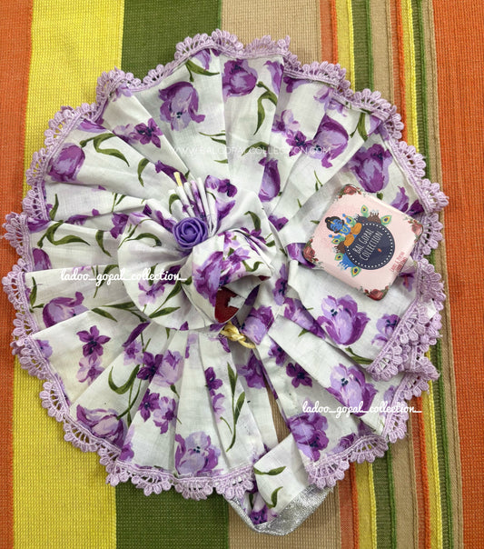 Pure cotton white poshak for laddu gopal