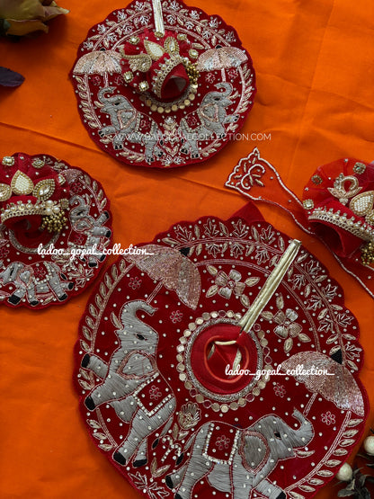 Royal elephant poshak for laddu gopal