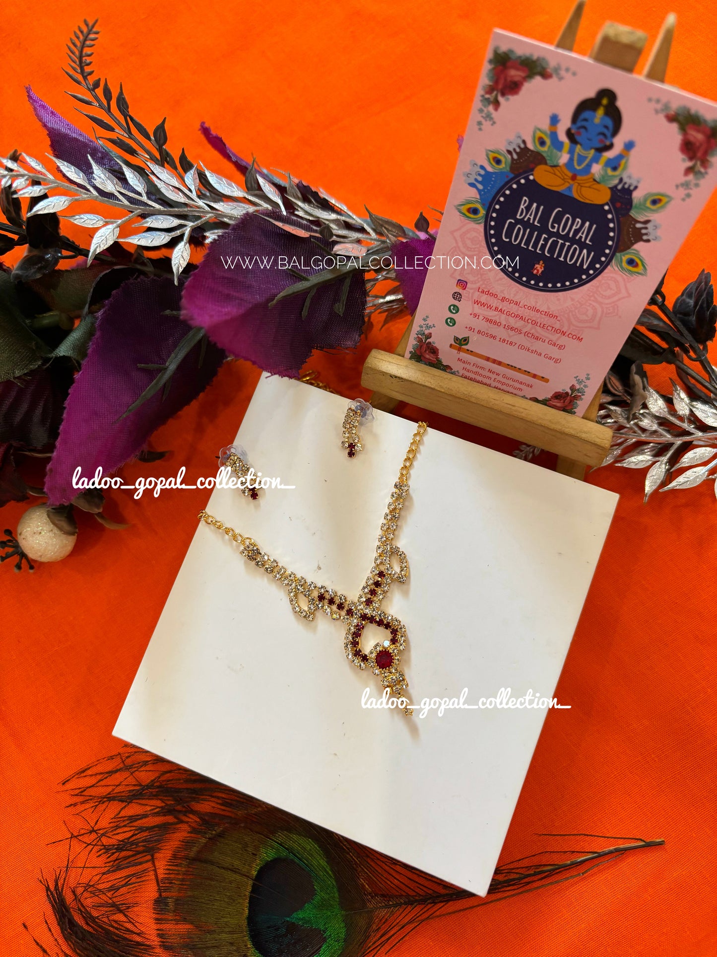 Stone mala for laddu gopal