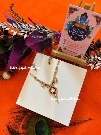 Stone mala for laddu gopal