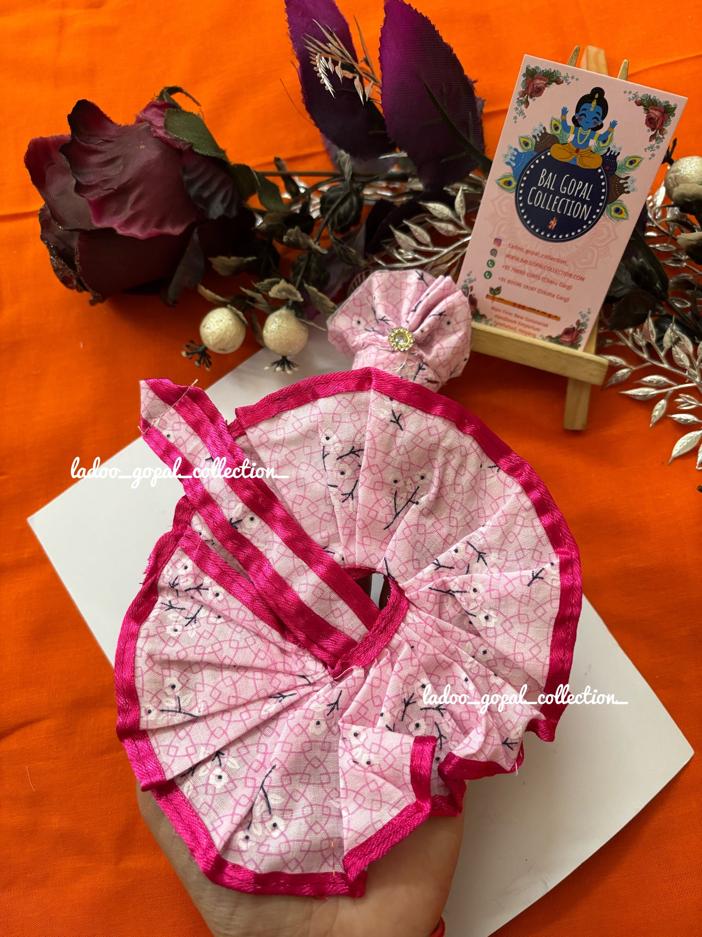 Cotton frocks with pagdi for laddu gopal