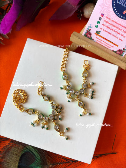 Premium jadau stones mala for size 1-2-3