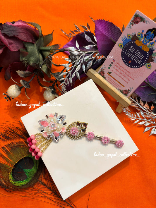 Heavy pink bansi for laddu gopal