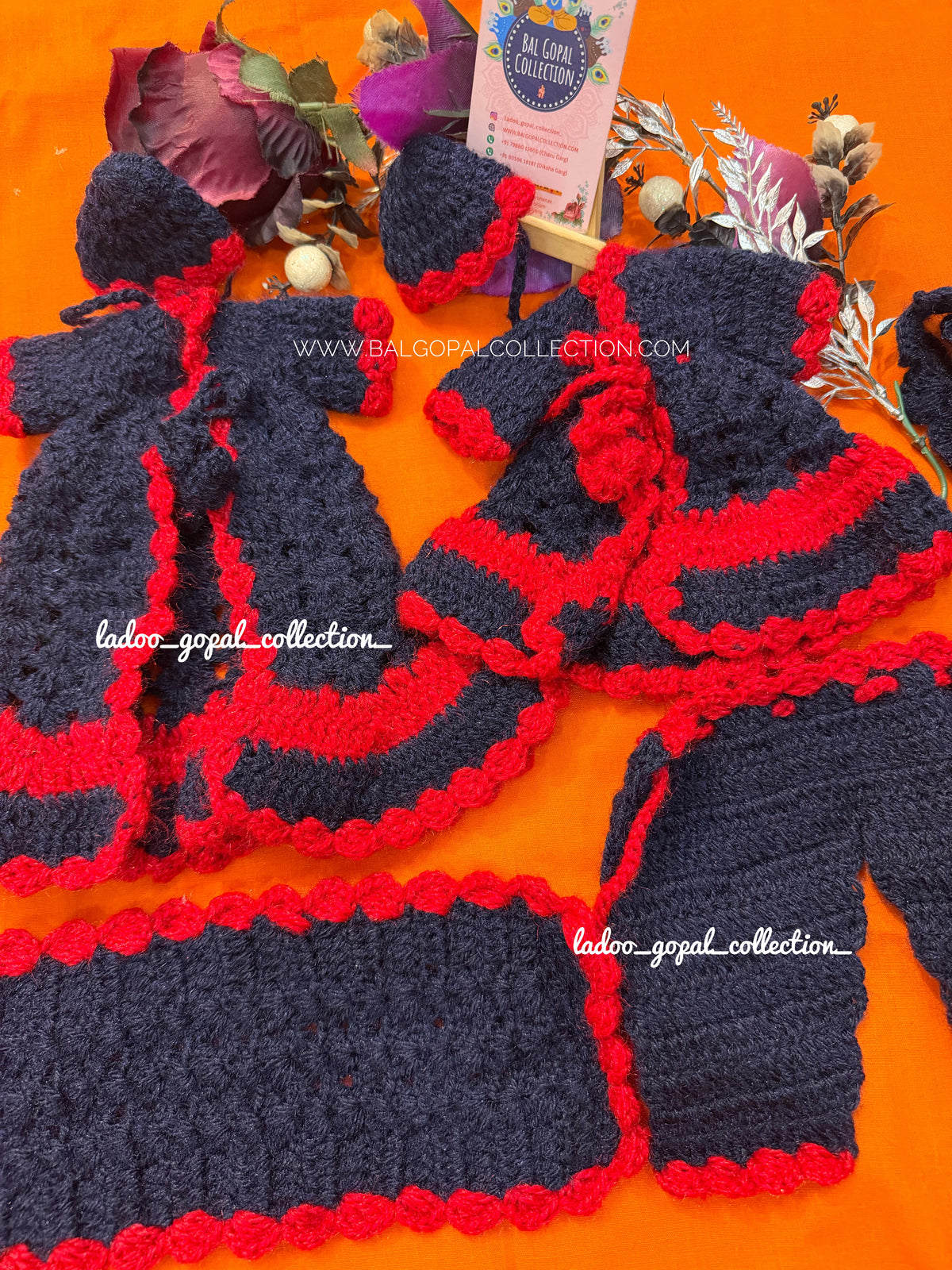 Premium woollen radha krishna poshak