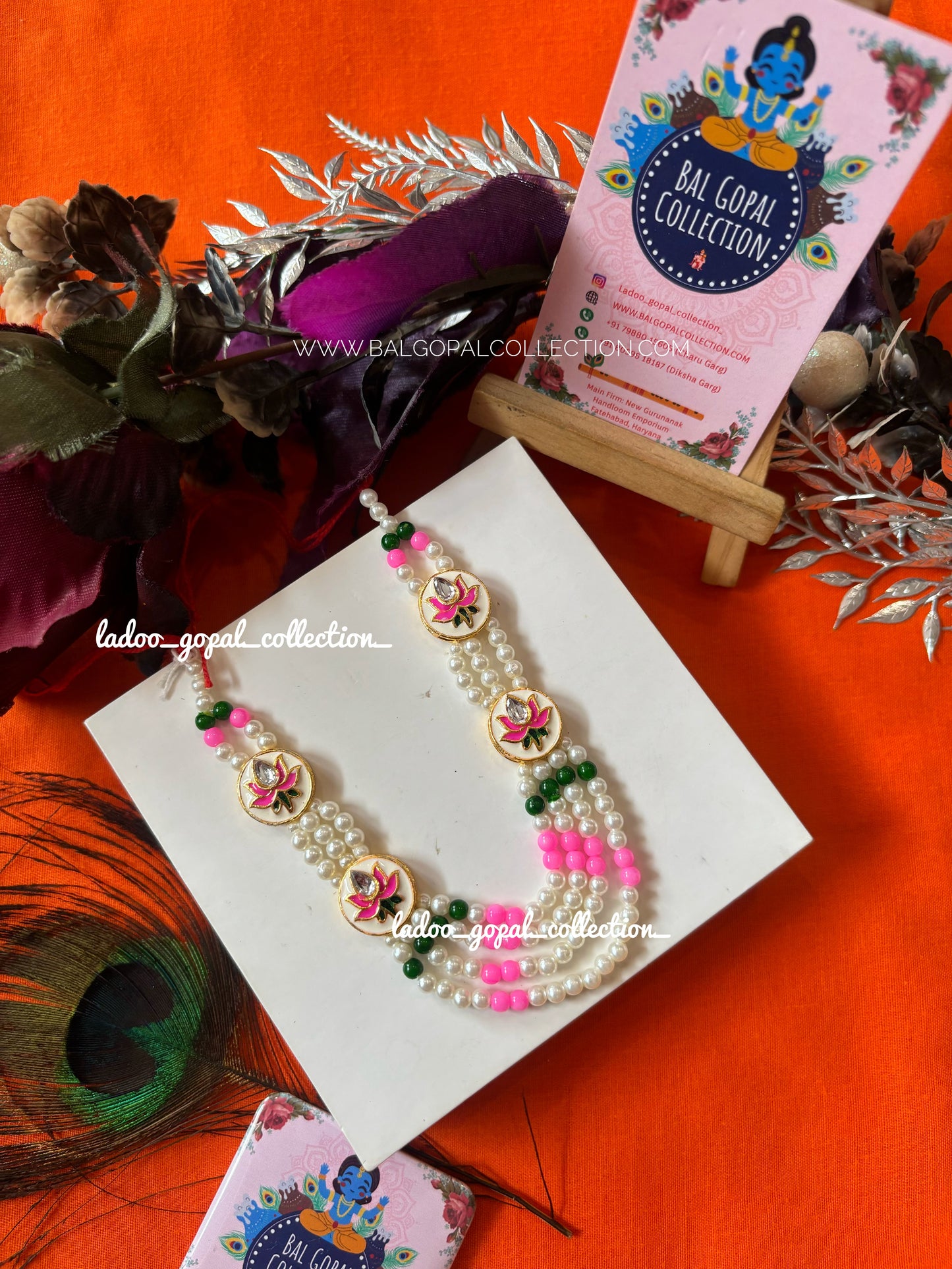 Long moti kamal mala for Radha krishna