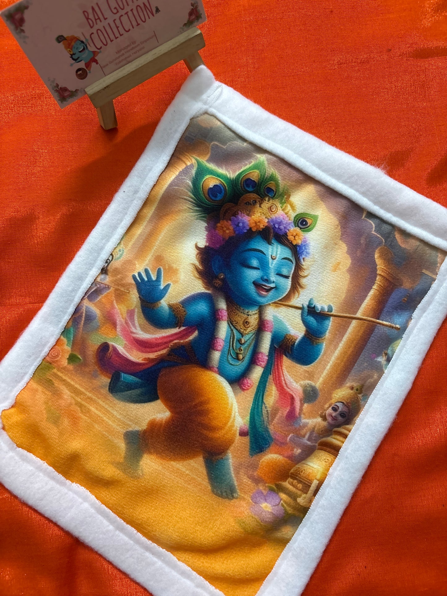 Krishna print winter blanket