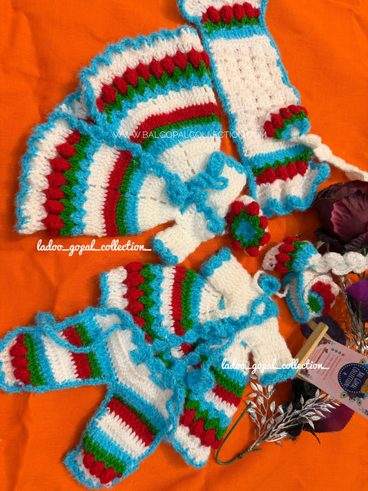 Premium woollen radha krishna poshak