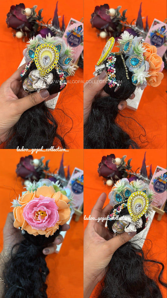 Curly heavy kesh for radha rani size 7-8