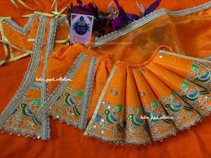 Peacock cone radha krishna poshak (RK set)