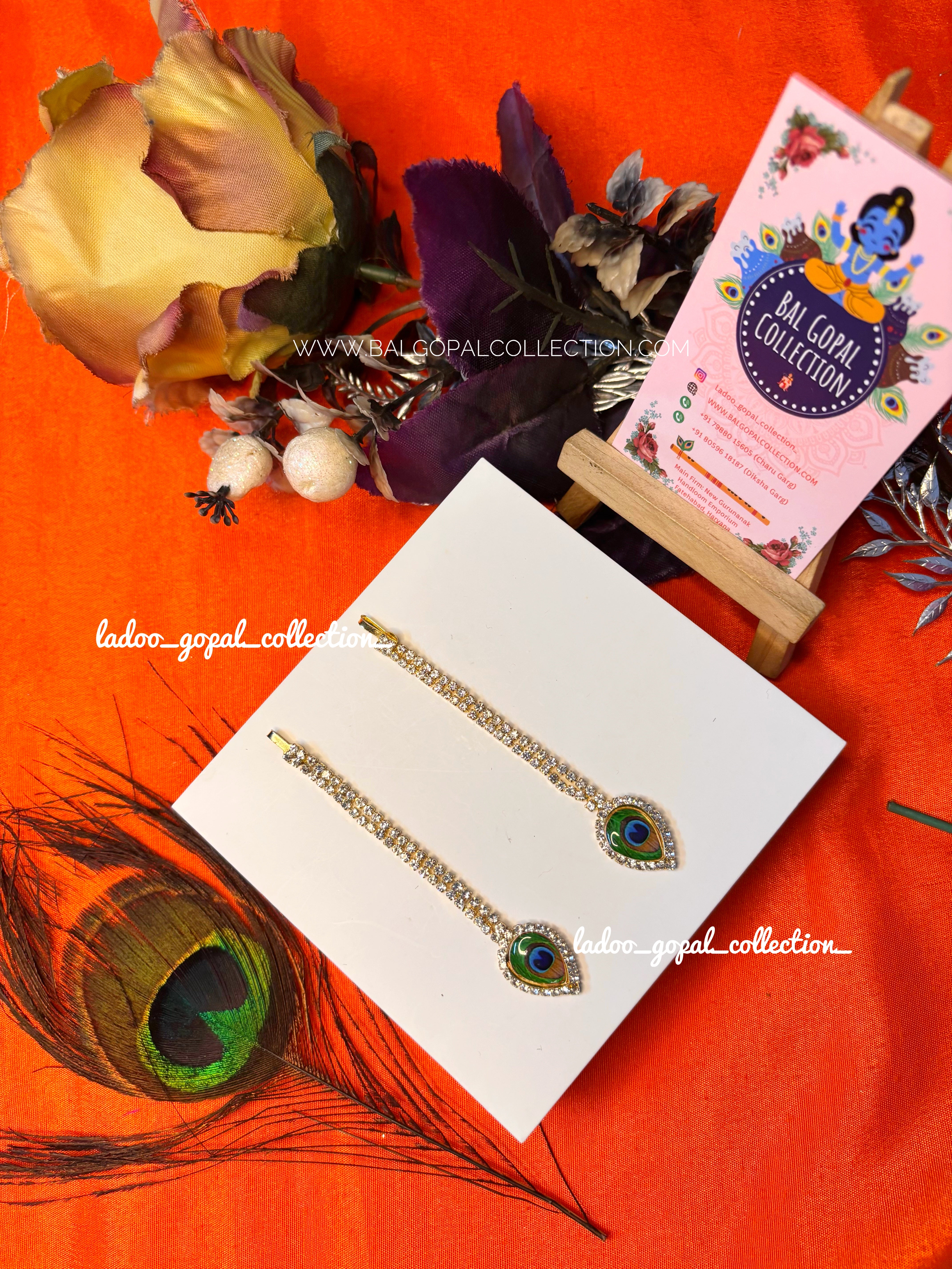 Bal Collection Stone heavy mangtika for radha rani – Bal Gopal Collection
