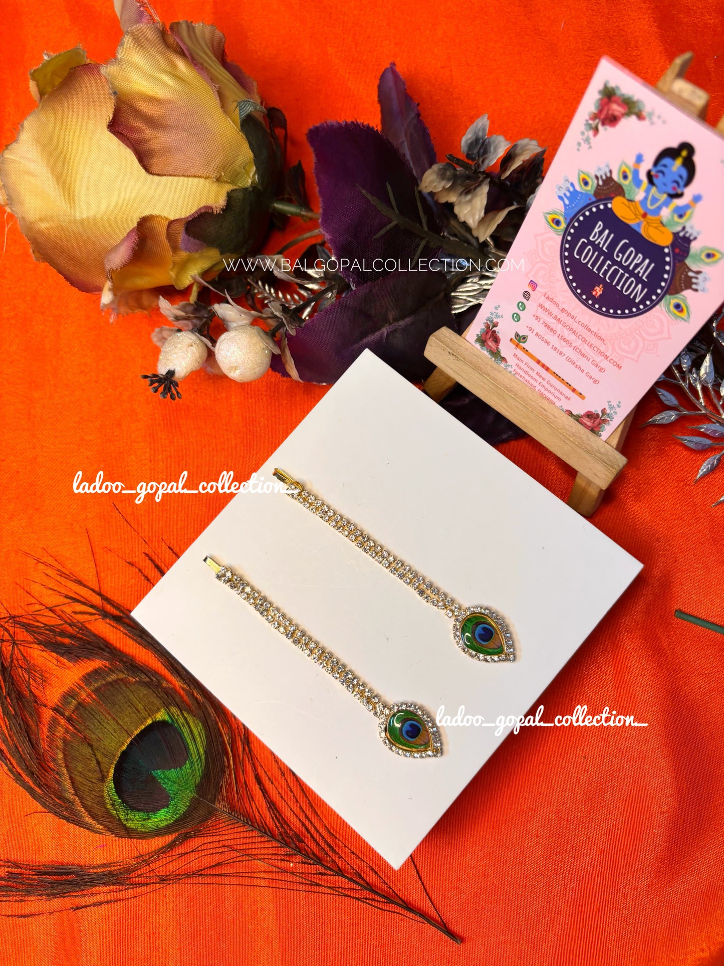 Stone heavy mangtika for radha rani