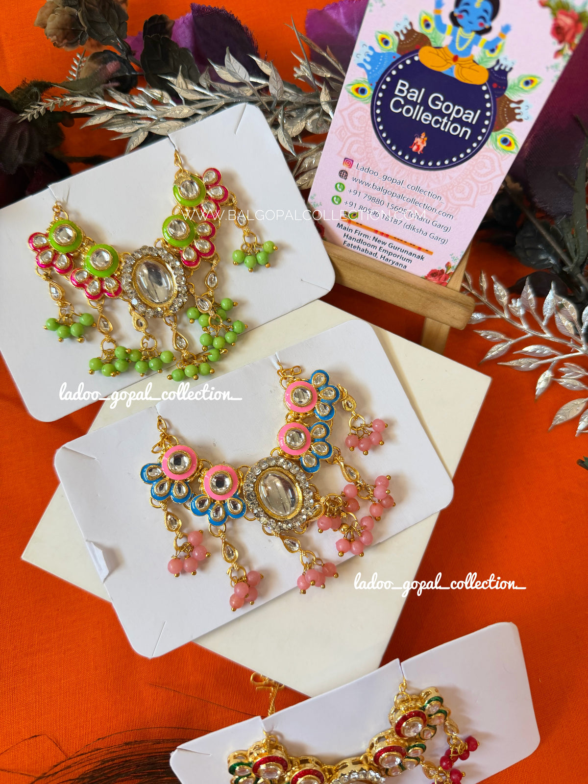 Premium kundan mala for laddu gopal