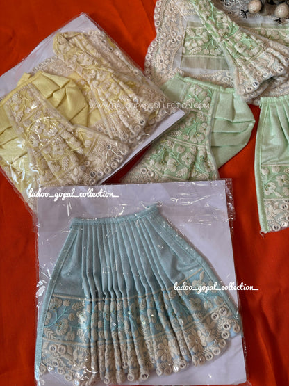 Premium isckon style Radha Krishna poshak (RK set)